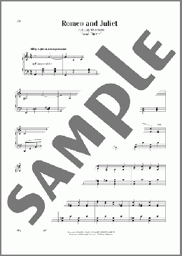 Romeo And Juliet (Love Theme)(Pyotr Il'yich Tchaikovsky) 楽譜 ピアノ（ソロ） ダウンロード