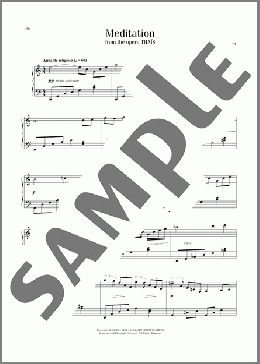 Meditation(Jules Massenet) 楽譜 ピアノ（ソロ） ダウンロード
