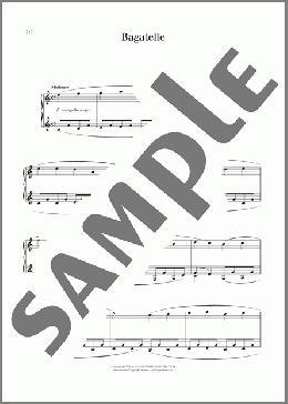 Bagatelle(Robert Schumann) 楽譜 ピアノ（ソロ） ダウンロード