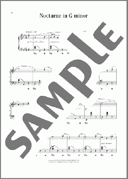 Nocturne In G Minor, Op. 15, No. 3(Frederic Chopin) 楽譜 ピアノ（ソロ） ダウンロード