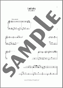 Lullaby (Cradle Song)(Johannes Brahms) 楽譜 ピアノ（ソロ） ダウンロード