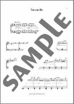Tarantella, Op. 100, No. 20(Johann Friedrich Burgmuller) 楽譜 ピアノ（ソロ） ダウンロード