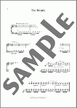 The Return, Op. 100, No. 23(Johann Friedrich Burgmuller) 楽譜 ピアノ（ソロ） ダウンロード