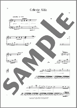 Celeste Aida(Giuseppe Verdi) 楽譜 ピアノ（ソロ） ダウンロード