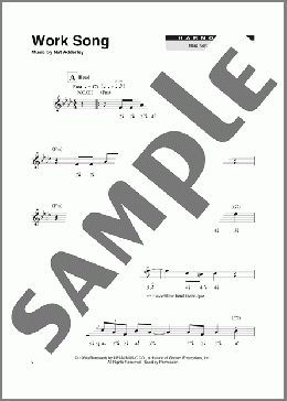 Work Song(Cannonball Adderley) 楽譜 ハーモニカ ダウンロード