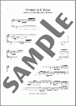 Prelude No. 1 In C Major, BWV 870(Johann Sebastian Bach) 楽譜 ピアノ（ソロ） ダウンロード