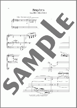 Bruyeres(Claude Debussy) 楽譜 ピアノ（ソロ） ダウンロード