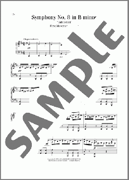 The Unfinished Symphony (Theme)(Franz Schubert) 楽譜 ピアノ（ソロ） ダウンロード
