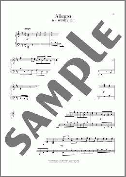 Allegro(George Frideric Handel) 楽譜 ピアノ（ソロ） ダウンロード