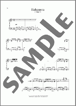 Habanera(Georges Bizet) 楽譜 ピアノ（ソロ） ダウンロード