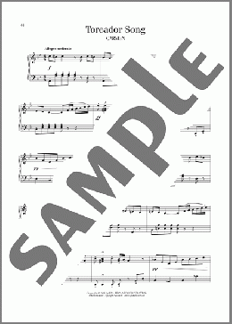 Toreador Song(Georges Bizet) 楽譜 ピアノ（ソロ） ダウンロード