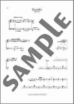 Gavotte(Jules Massenet) 楽譜 ピアノ（ソロ） ダウンロード