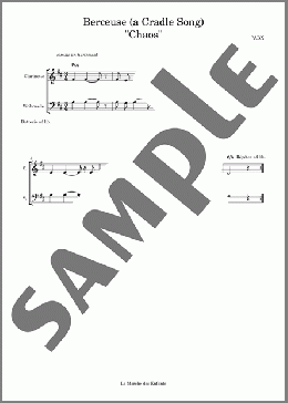 Berceuse (A Cradle Song) Chaos(David Babin (Babx)) 楽譜 その他 ダウンロード