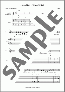 Paradise(David Babin (Babx)/James Baldwin) 楽譜 合唱（その他） ダウンロード