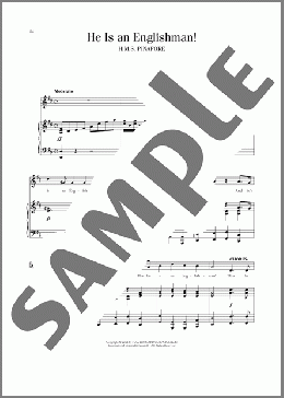 He Is An Englishman(Sir Arthur Sullivan/William S. Gilbert) 楽譜 ピアノ & ボーカル ダウンロード