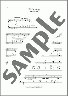 Widmung(Franz Ruckert/Robert Schumann) 楽譜 ピアノ（ソロ） ダウンロード