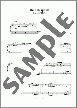 Quia Respexit(Johann Sebastian Bach) 楽譜 ピアノ（ソロ） ダウンロード