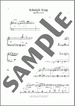 Solveig's Song(Edvard Grieg/Henrick Ibssen) 楽譜 ピアノ（ソロ） ダウンロード