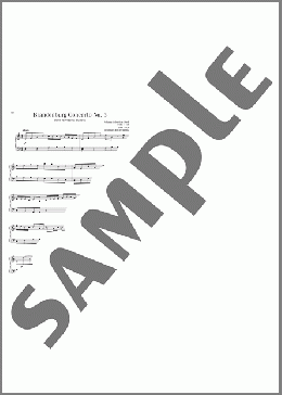 Brandenburg Concerto No. 5 in D Major, First Movement Excerpt(Johann Sebastian Bach) 楽譜 ピアノ（ソロ） ダウンロード