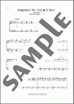 Symphony No. 101 (”The Clock”), Third Movement Excerpt(Franz Joseph Haydn) 楽譜 ピアノ（ソロ） ダウンロード