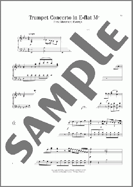 Trumpet Concerto in E-flat Major, First Movement Excerpt(Franz Joseph Haydn) 楽譜 ピアノ（ソロ） ダウンロード