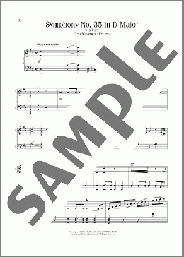 Symphony No. 35 (”Haffner”), First Movement Excerpt(Wolfgang Amadeus Mozart) 楽譜 ピアノ（ソロ） ダウンロード