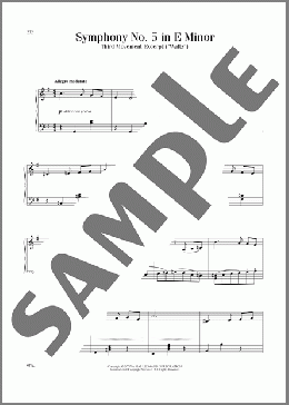 Symphony No. 5 In E Minor, Op. 64, Third Movement (”Waltz”) Excerpt(Pyotr Il'yich Tchaikovsky) 楽譜 ピアノ（ソロ） ダウンロード