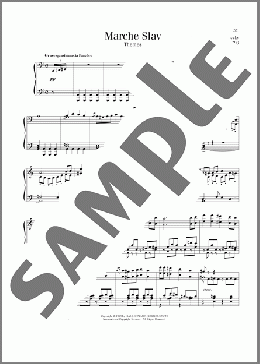Marche Slav, Op. 31(Pyotr Il'yich Tchaikovsky) 楽譜 ピアノ（ソロ） ダウンロード