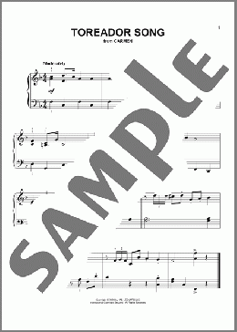 Toreador Song(Georges Bizet) 楽譜 その他 ダウンロード