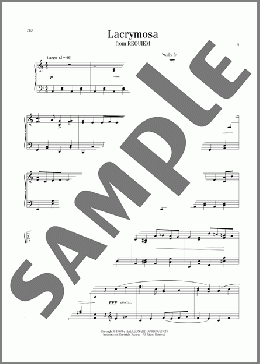 Lacrymosa(Giuseppe Verdi) 楽譜 ピアノ（ソロ） ダウンロード