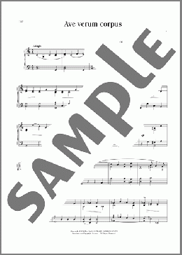 Ave Verum (Jesu, Word Of God Incarnate)(Wolfgang Amadeus Mozart) 楽譜 ピアノ（ソロ） ダウンロード