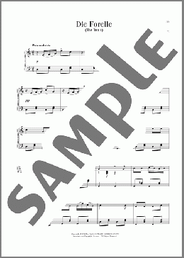 Die Forelle(Franz Schubert/Christian Friedrich Schubart) 楽譜 ピアノ（ソロ） ダウンロード