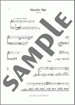Marche Slav, Op. 31(Pyotr Il'yich Tchaikovsky) 楽譜 ピアノ（ソロ） ダウンロード