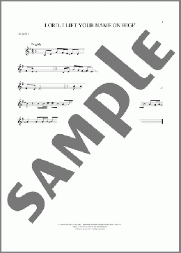 Lord, I Lift Your Name On High(Rick Founds) 楽譜 トランペット（ソロ） ダウンロード