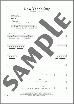New Year's Day(U2) 楽譜 その他 ダウンロード