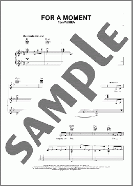 For A Moment (from Wonka)(Calah Lane & Timothee Chalamet) 楽譜 ピアノ & ボーカル & ギター ダウンロード
