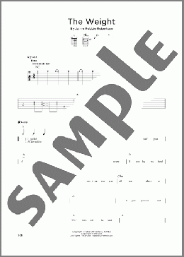 The Weight(The Band) 楽譜 ギターリード ダウンロード