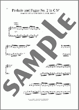 Prelude And Fugue In C Minor, BWV 847(Johann Sebastian Bach) 楽譜 ピアノ（ソロ） ダウンロード