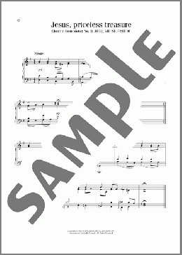 Jesus, Priceless Treasure (Jesu, Meine Freude)(Johann Sebastian Bach) 楽譜 ピアノ（ソロ） ダウンロード