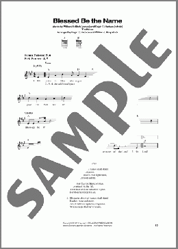 Blessed Be The Name(Ralph E. Hudson/William H. Clark/William J. Kirkpatrick) 楽譜 メロディ ダウンロード