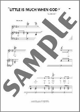 Little Is Much When God Is In It(Mrs. F.W. Suffield/Dwight Brock) 楽譜 ピアノ & ボーカル & ギター ダウンロード