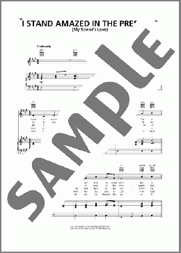 I Stand Amazed In The Presence (My Savior's Love)(Charles H. Gabriel) 楽譜 ピアノ & ボーカル & ギター ダウンロード