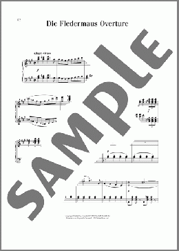 Die Fledermaus Overture(Johann Strauss) 楽譜 ピアノ（ソロ） ダウンロード