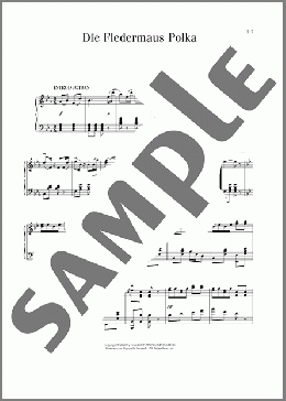 Die Fledermaus Polka, Op. 362(Johann Strauss) 楽譜 ピアノ（ソロ） ダウンロード