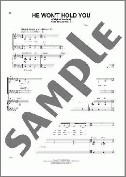 He Won't Hold You (Original Version)(Jacob Collier) 楽譜 ピアノ & ボーカル ダウンロード