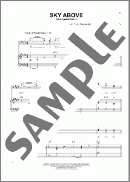 Sky Above(Jacob Collier) 楽譜 ピアノ & ボーカル ダウンロード