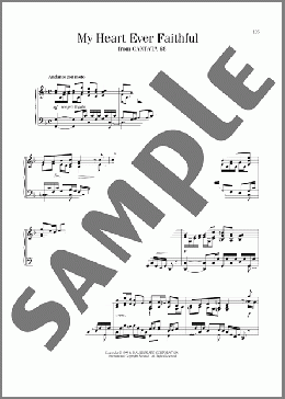 My Heart Ever Faithful(Johann Sebastian Bach) 楽譜 ピアノ（ソロ） ダウンロード