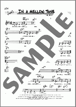 In A Mellow Tone (Low Voice)(Milt Gabler/Duke Ellington) 楽譜 その他 ダウンロード
