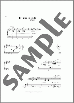 Ebben? Ne Andro Lontana(Alfredo Catalani) 楽譜 ピアノ（ソロ） ダウンロード