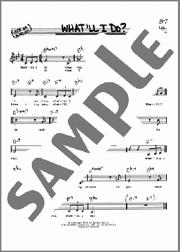 What'll I Do? (Low Voice)(Irving Berlin) 楽譜 その他 ダウンロード